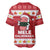 Hawaii Funny Christmas Baseball Jersey Spam Musubi Santa