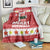 Hawaii Funny Christmas Blanket Spam Musubi Santa