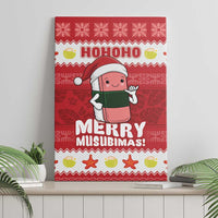 Hawaii Funny Christmas Canvas Wall Art Spam Musubi Santa LT05 - Polynesian Pride