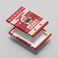Hawaii Funny Christmas Canvas Wall Art Spam Musubi Santa LT05 - Polynesian Pride