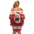 Hawaii Funny Christmas Family Matching Off Shoulder Short Dress and Hawaiian Shirt Spam Musubi Santa