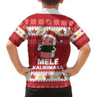 Hawaii Funny Christmas Family Matching Puletasi and Hawaiian Shirt Spam Musubi Santa LT05 - Polynesian Pride