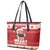 Hawaii Funny Christmas Leather Tote Bag Spam Musubi Santa