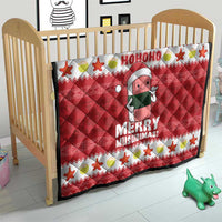 Hawaii Funny Christmas Quilt Spam Musubi Santa