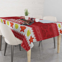 Hawaii Funny Christmas Tablecloth Spam Musubi Santa LT05 - Polynesian Pride