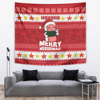 Hawaii Funny Christmas Tapestry Spam Musubi Santa LT05 Red - Polynesian Pride