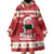 Hawaii Funny Christmas Wearable Blanket Hoodie Spam Musubi Santa