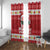 Hawaii Funny Christmas Window Curtain Spam Musubi Santa