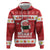 Hawaii Funny Christmas Zip Hoodie Spam Musubi Santa