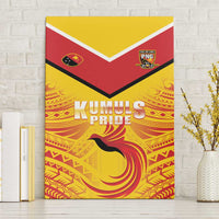 Papua New Guinea Rugby Canvas Wall Art Kumul Pride Go Champions LT05 Without Frame Yellow - Polynesian Pride