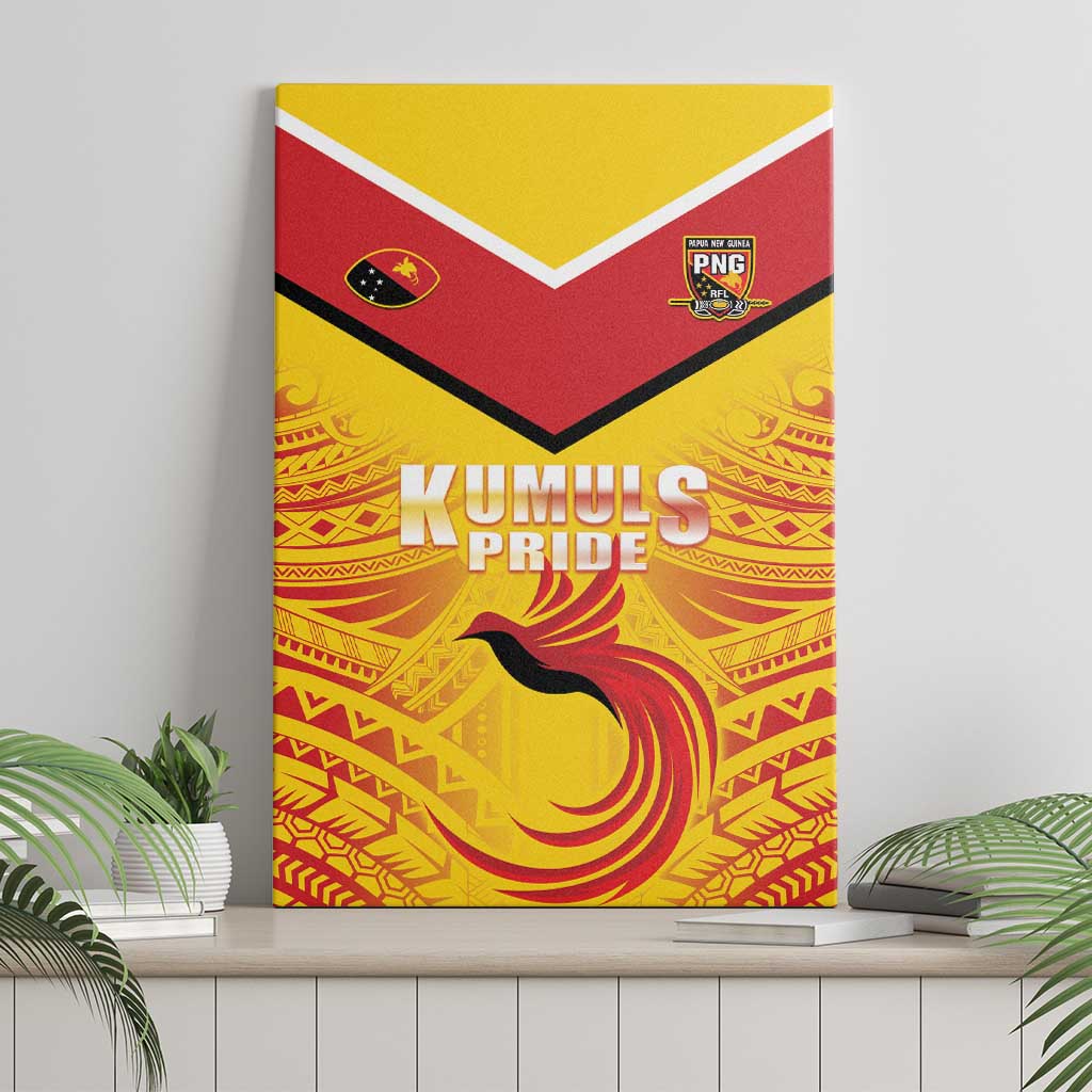 Papua New Guinea Rugby Canvas Wall Art Kumul Pride Go Champions LT05 - Polynesian Pride
