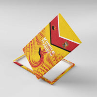 Papua New Guinea Rugby Canvas Wall Art Kumul Pride Go Champions LT05 With Frame Yellow - Polynesian Pride
