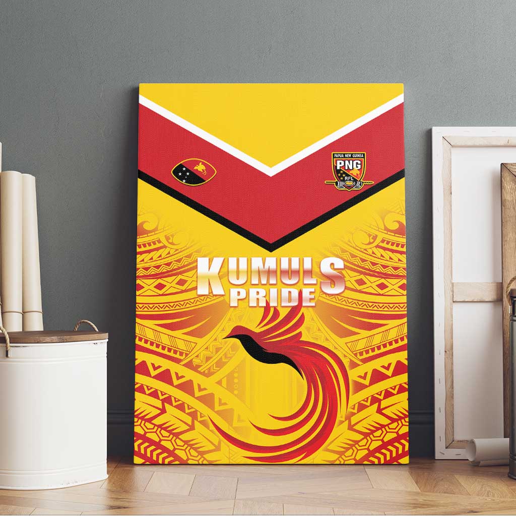 Papua New Guinea Rugby Canvas Wall Art Kumul Pride Go Champions LT05 - Polynesian Pride