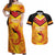 Papua New Guinea Rugby Custom Couples Matching Off Shoulder Maxi Dress and Hawaiian Shirt Kumul Pride Go Champions