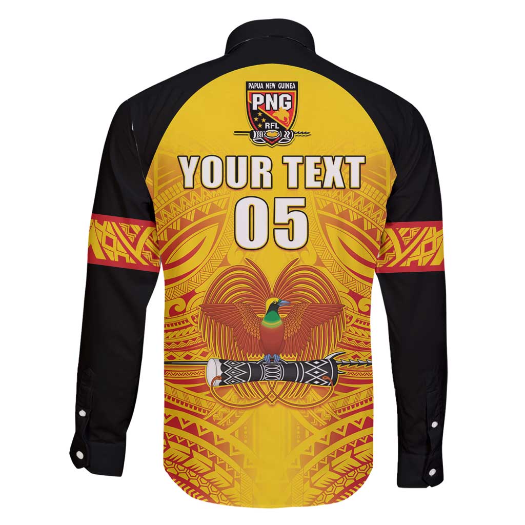 Papua New Guinea Rugby Custom Family Matching Long Sleeve Bodycon Dress and Hawaiian Shirt Kumul Pride Go Champions
