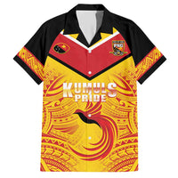 Papua New Guinea Rugby Custom Hawaiian Shirt Kumul Pride Go Champions LT05 Yellow - Polynesian Pride