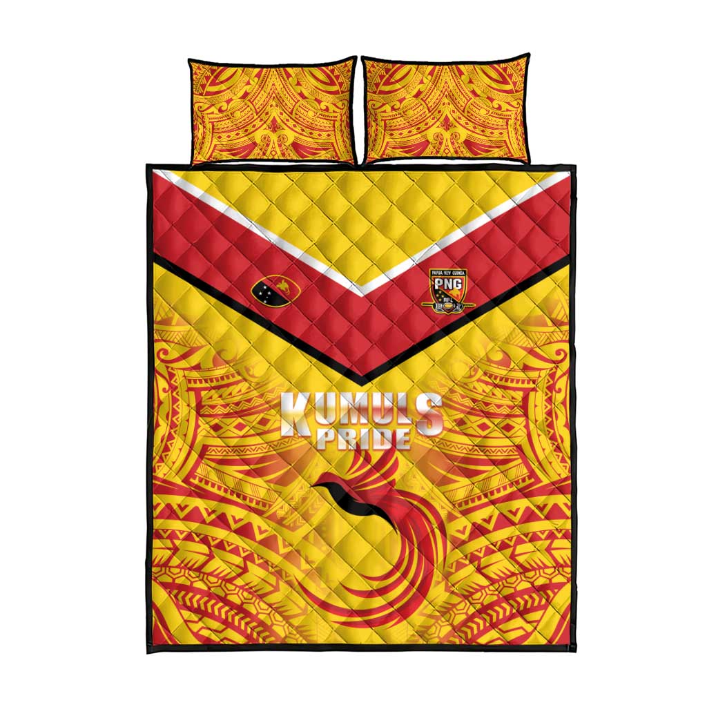 Papua New Guinea Rugby Quilt Bed Set Kumul Pride Go Champions LT05 - Polynesian Pride