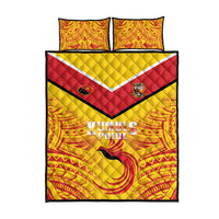 Papua New Guinea Rugby Quilt Bed Set Kumul Pride Go Champions LT05 - Polynesian Pride