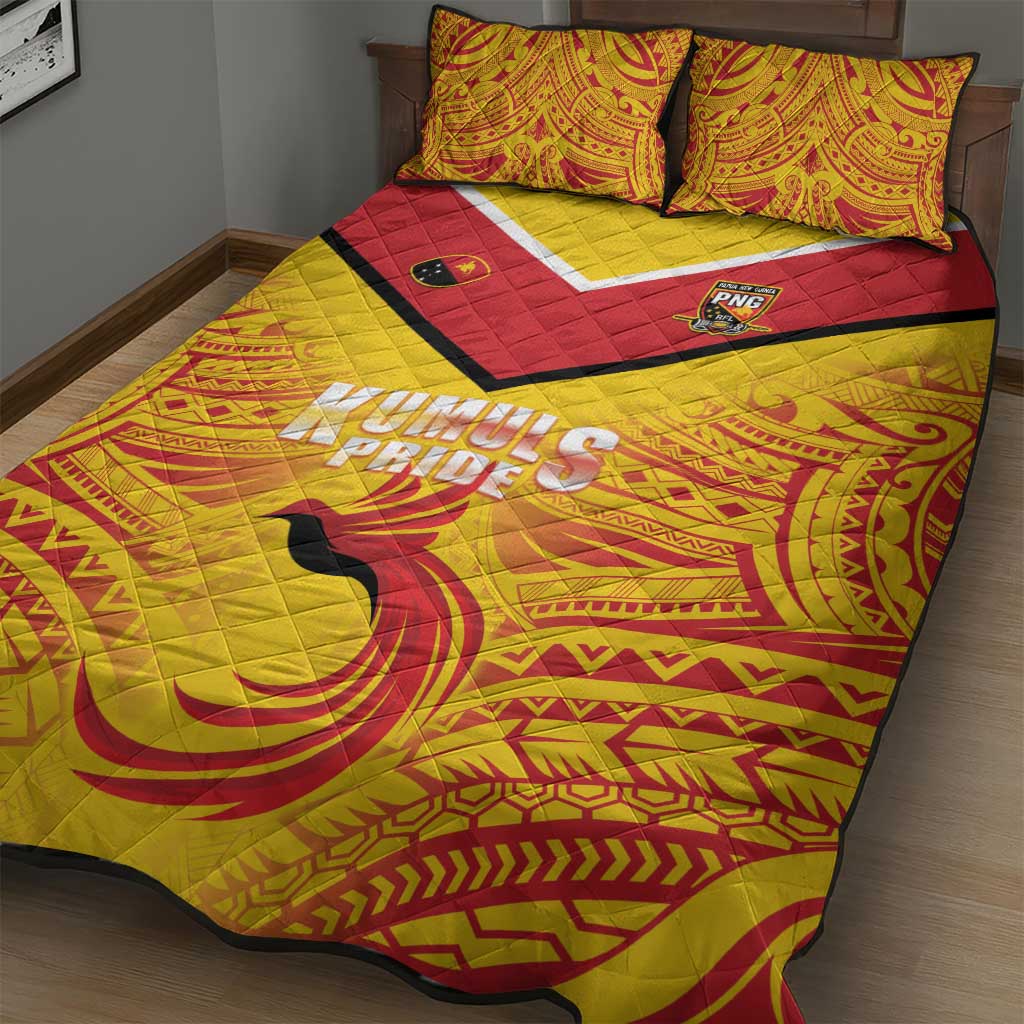 Papua New Guinea Rugby Quilt Bed Set Kumul Pride Go Champions LT05 - Polynesian Pride