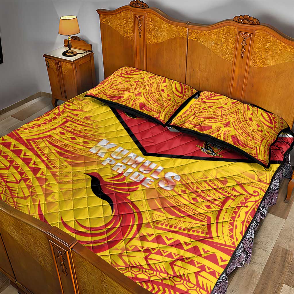 Papua New Guinea Rugby Quilt Bed Set Kumul Pride Go Champions LT05 - Polynesian Pride
