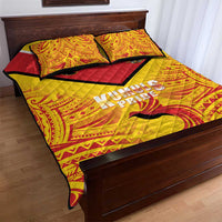 Papua New Guinea Rugby Quilt Bed Set Kumul Pride Go Champions LT05 - Polynesian Pride