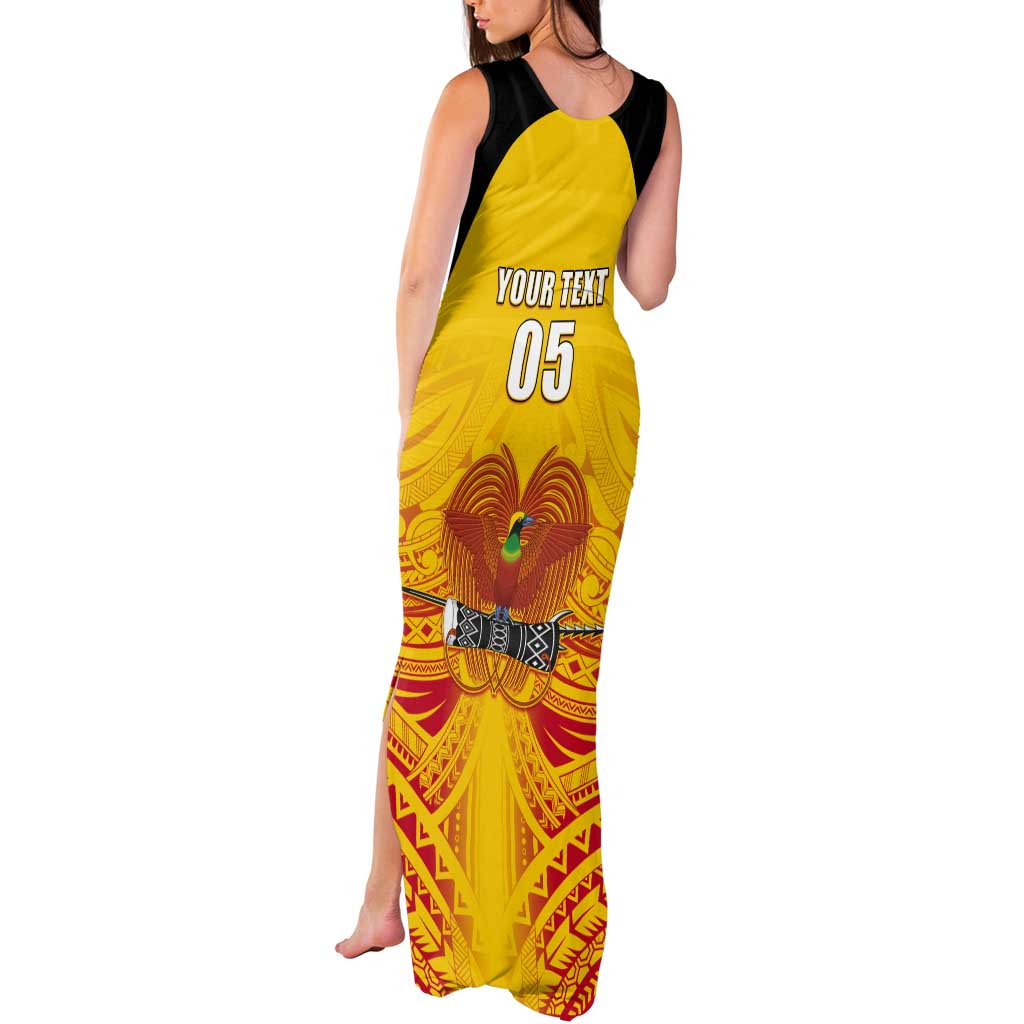 Papua New Guinea Rugby Custom Tank Maxi Dress Kumul Pride Go Champions