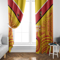 Papua New Guinea Rugby Window Curtain Kumul Pride Go Champions