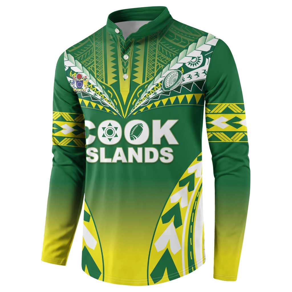 Cook Islands Rugby Custom Button Sweatshirt The Kukis Go Champions LT05 - Polynesian Pride