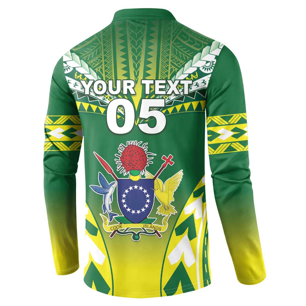 Cook Islands Rugby Custom Button Sweatshirt The Kukis Go Champions LT05 - Polynesian Pride