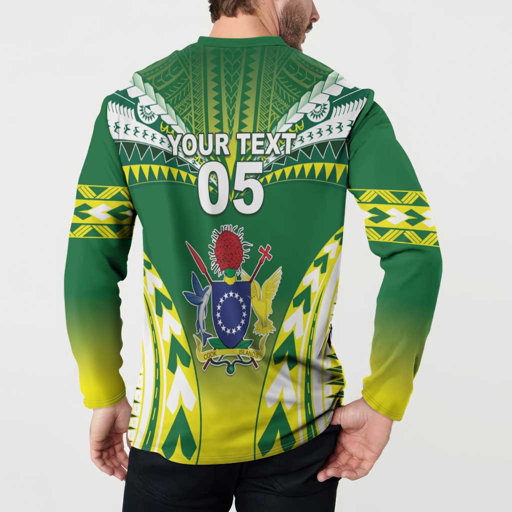 Cook Islands Rugby Custom Button Sweatshirt The Kukis Go Champions LT05 - Polynesian Pride