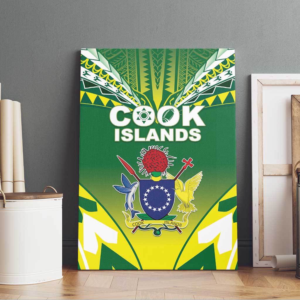 Cook Islands Rugby Canvas Wall Art The Kukis Go Champions LT05 - Polynesian Pride