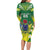 Cook Islands Rugby Custom Family Matching Long Sleeve Bodycon Dress and Hawaiian Shirt The Kukis Go Champions