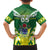 Cook Islands Rugby Custom Family Matching Off The Shoulder Long Sleeve Dress and Hawaiian Shirt The Kukis Go Champions