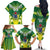 Cook Islands Rugby Custom Family Matching Off The Shoulder Long Sleeve Dress and Hawaiian Shirt The Kukis Go Champions