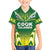 Cook Islands Rugby Custom Family Matching Short Sleeve Bodycon Dress and Hawaiian Shirt The Kukis Go Champions