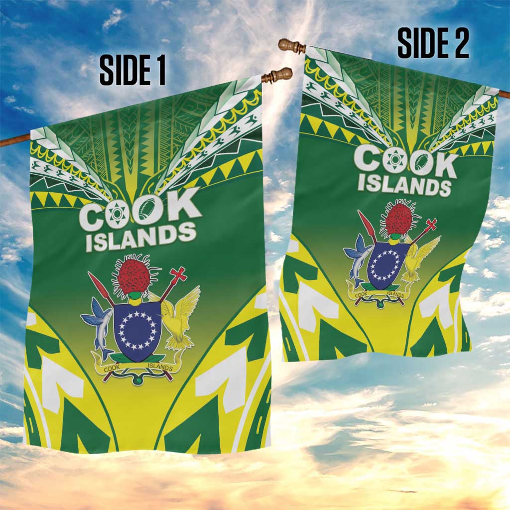 Cook Islands Rugby Garden Flag The Kukis Go Champions LT05 - Polynesian Pride