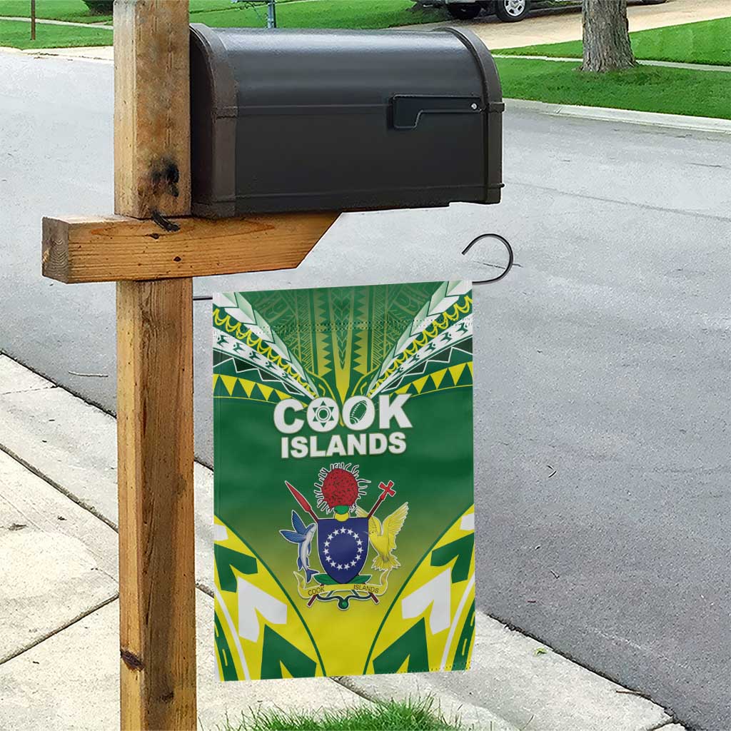 Cook Islands Rugby Garden Flag The Kukis Go Champions LT05 - Polynesian Pride