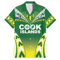 Cook Islands Rugby Custom Hawaiian Shirt The Kukis Go Champions LT05 Green - Polynesian Pride