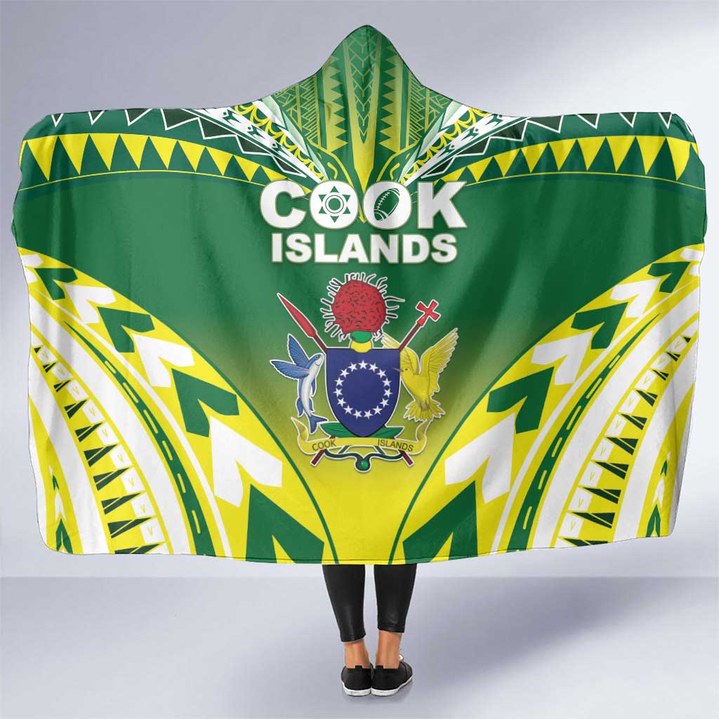 Cook Islands Rugby Hooded Blanket The Kukis Go Champions