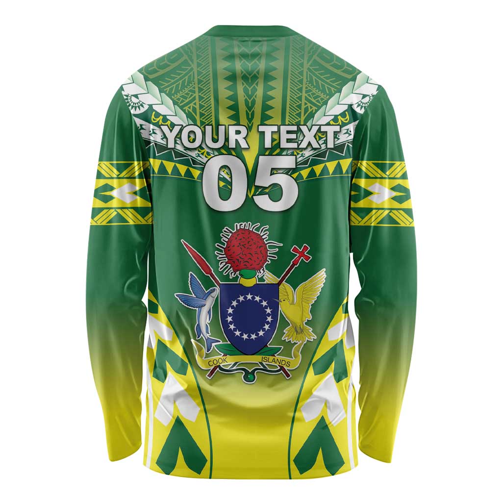Cook Islands Rugby Custom Long Sleeve Shirt The Kukis Go Champions