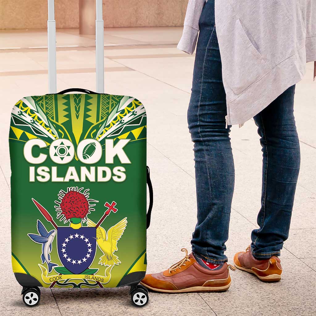 Cook Islands Rugby Luggage Cover The Kukis Go Champions