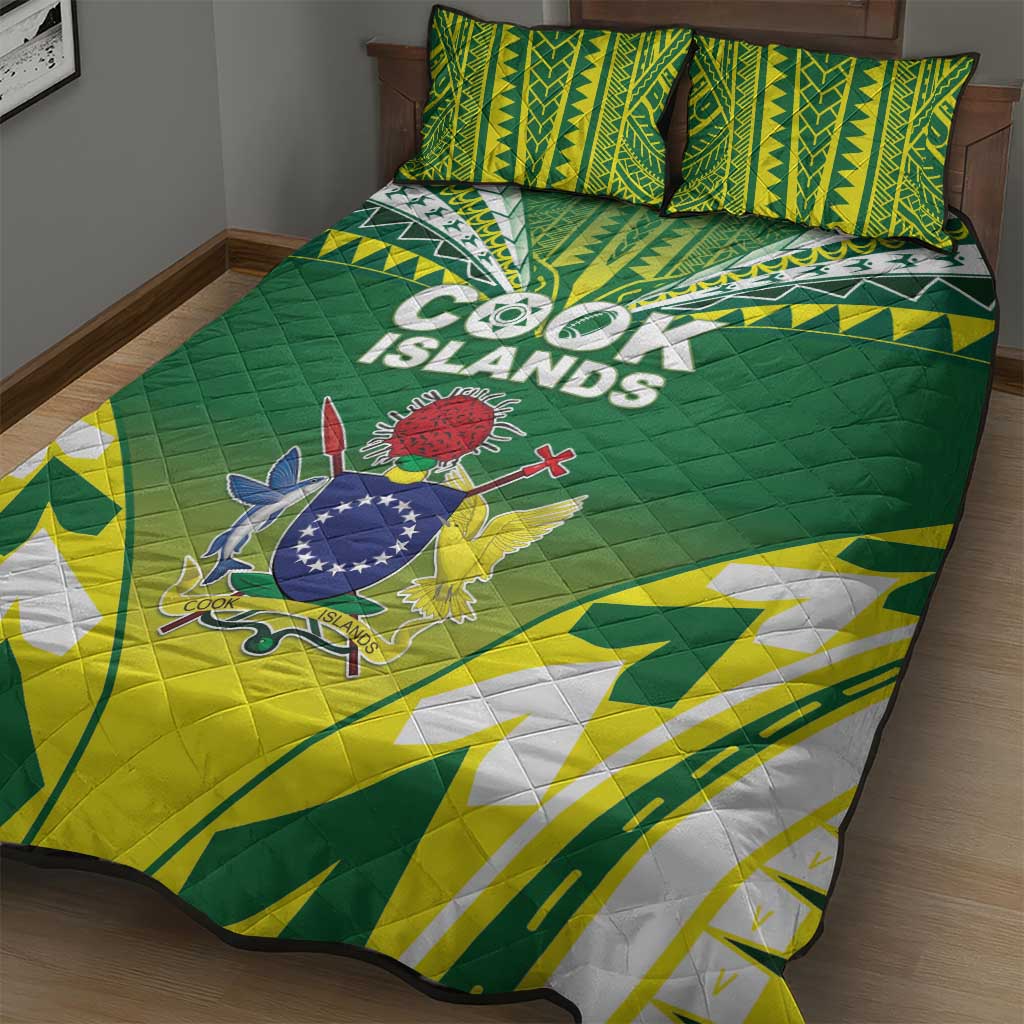 Cook Islands Rugby Quilt Bed Set The Kukis Go Champions LT05 - Polynesian Pride