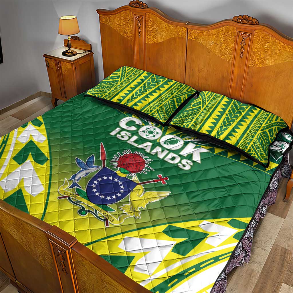 Cook Islands Rugby Quilt Bed Set The Kukis Go Champions LT05 - Polynesian Pride