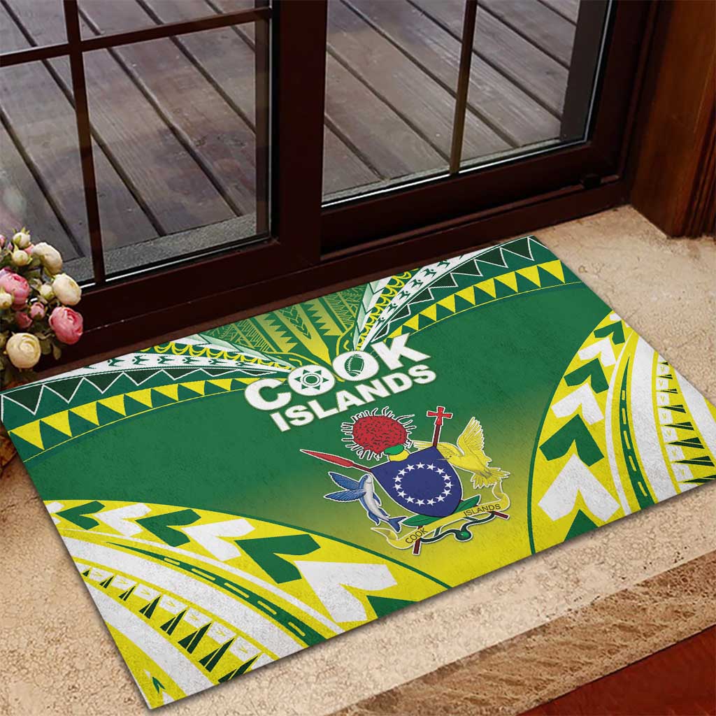 Cook Islands Rugby Rubber Doormat The Kukis Go Champions LT05 - Polynesian Pride