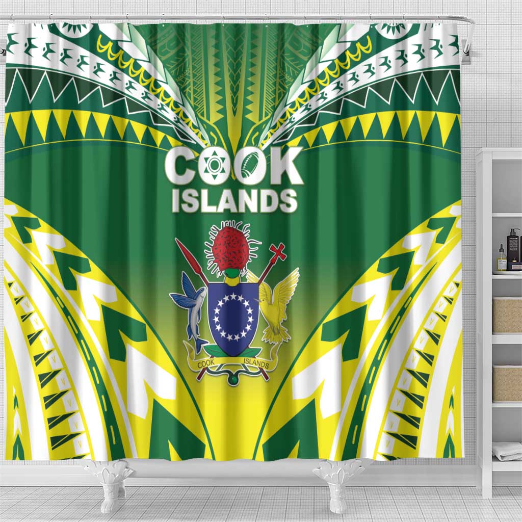Cook Islands Rugby Shower Curtain The Kukis Go Champions