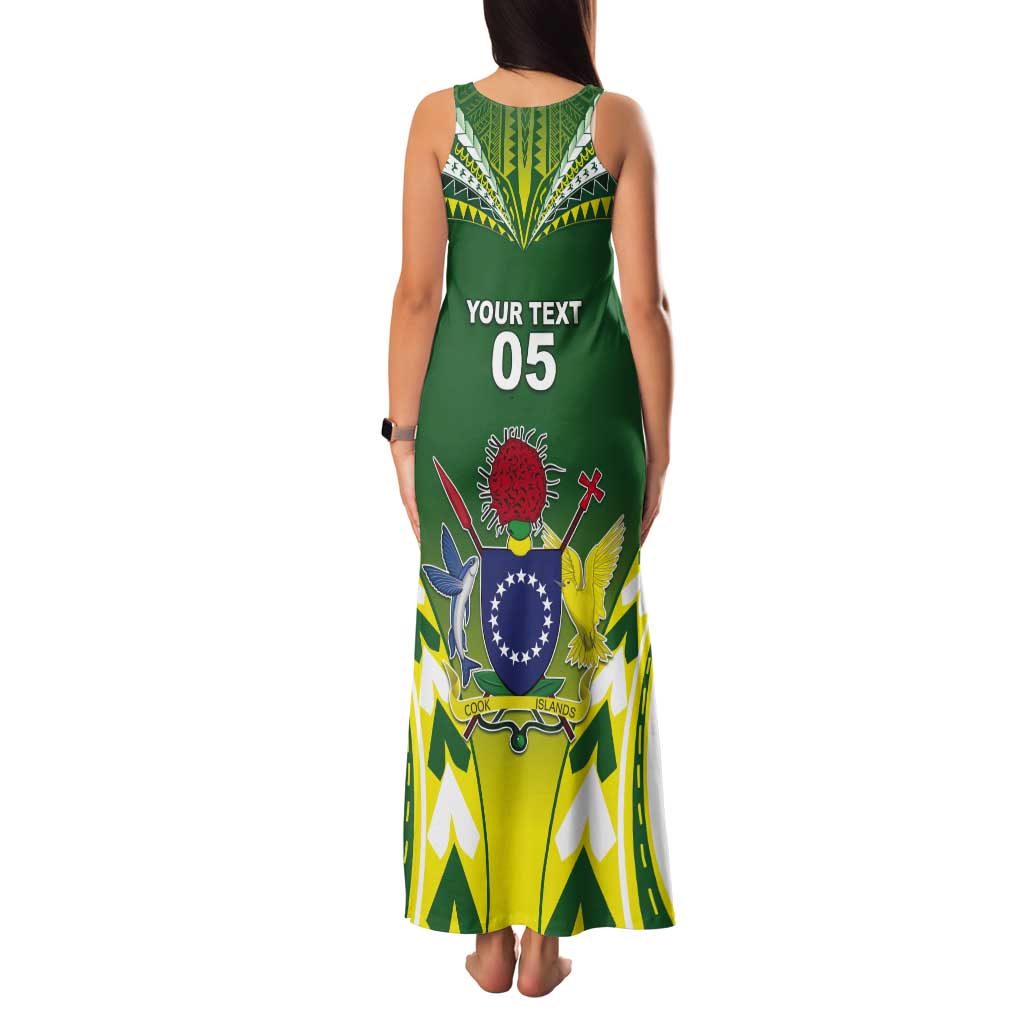Cook Islands Rugby Custom Tank Maxi Dress The Kukis Go Champions LT05 - Polynesian Pride