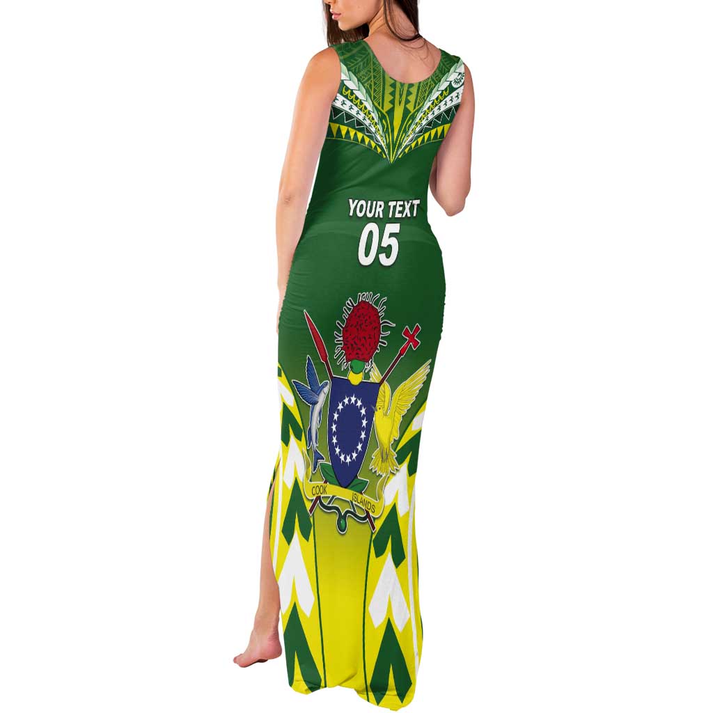 Cook Islands Rugby Custom Tank Maxi Dress The Kukis Go Champions LT05 - Polynesian Pride