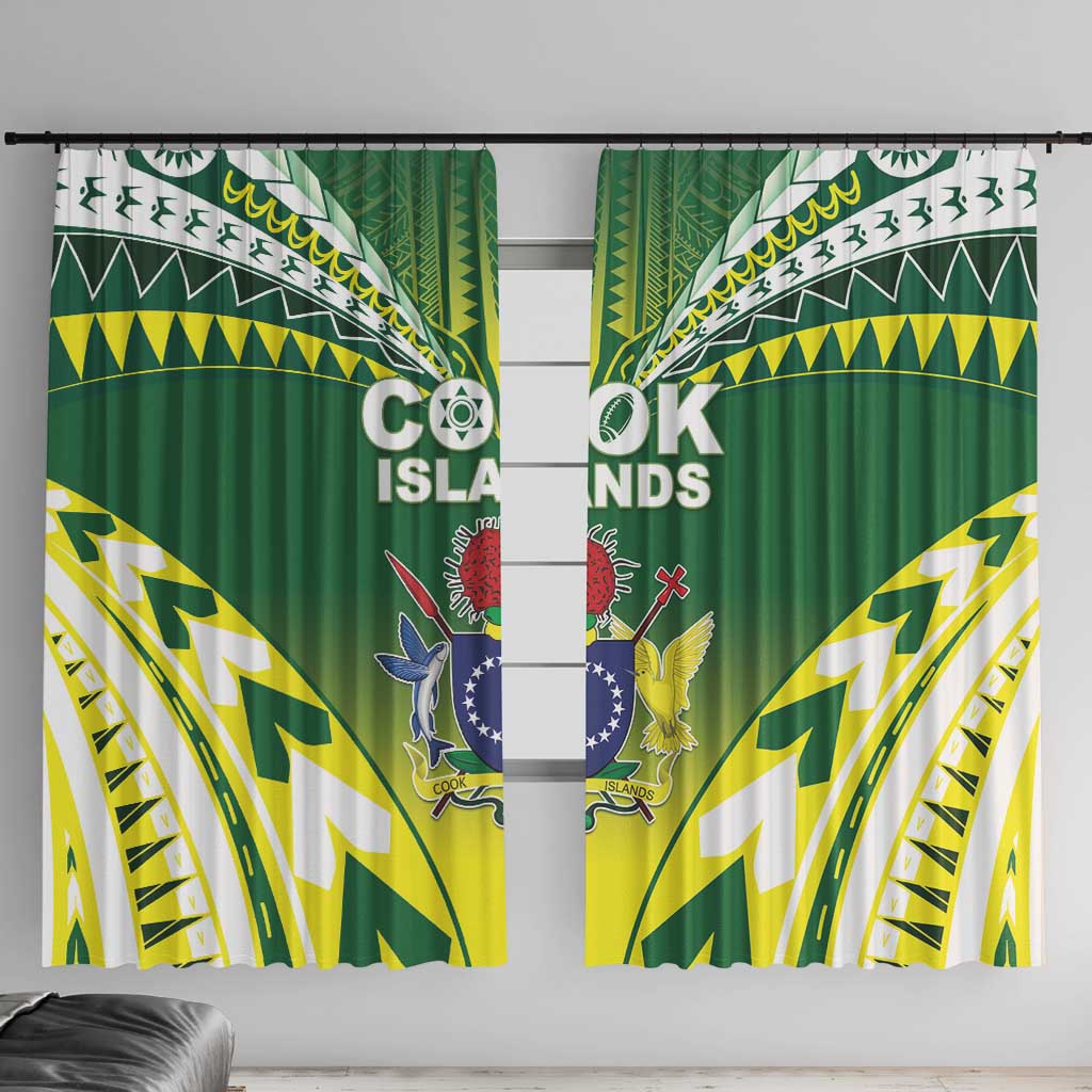 Cook Islands Rugby Window Curtain The Kukis Go Champions