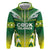 Cook Islands Rugby Custom Zip Hoodie The Kukis Go Champions