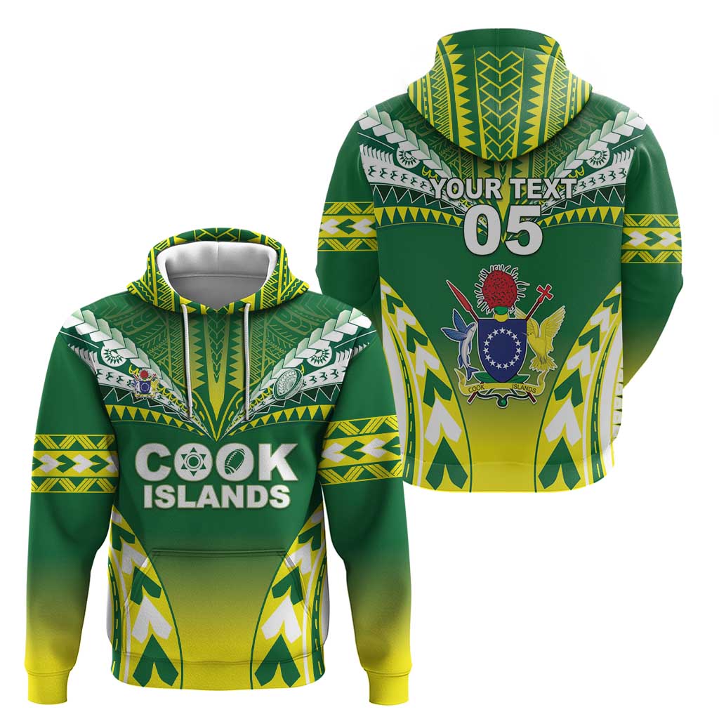Cook Islands Rugby Custom Zip Hoodie The Kukis Go Champions